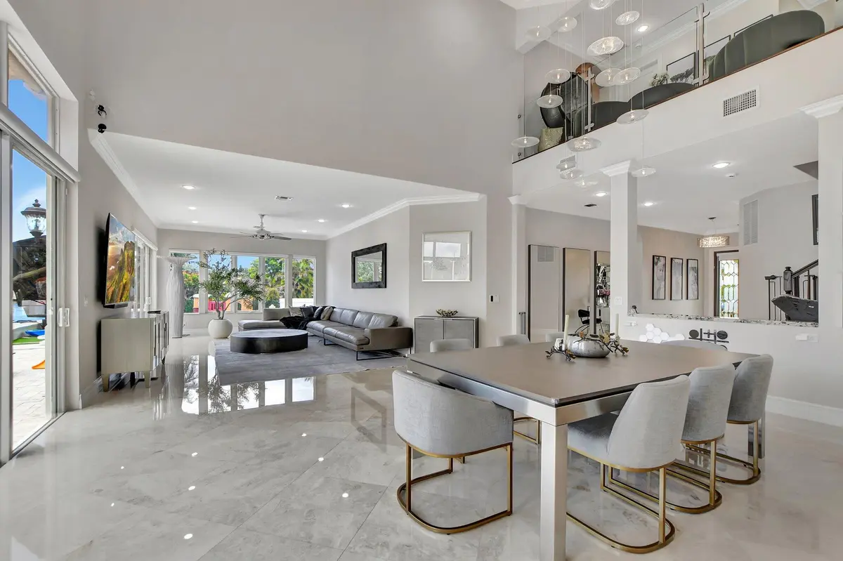 Dining & Living Room at 857 Havana Drive, Boca Raton