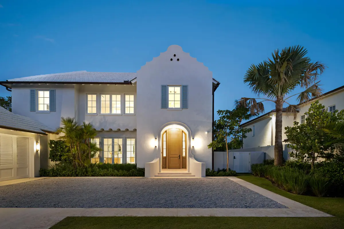 Exterior Front at 2219 IBIS ISLE Road, Palm Beach