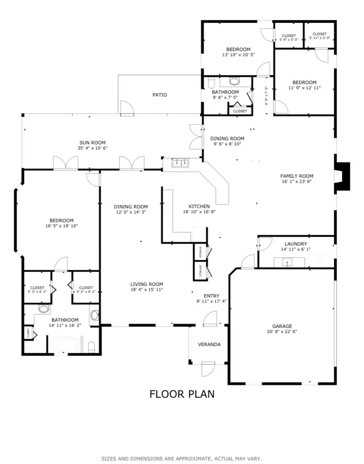 Floor Plan at 3601 Cottonwood Drive, Fort Pierce