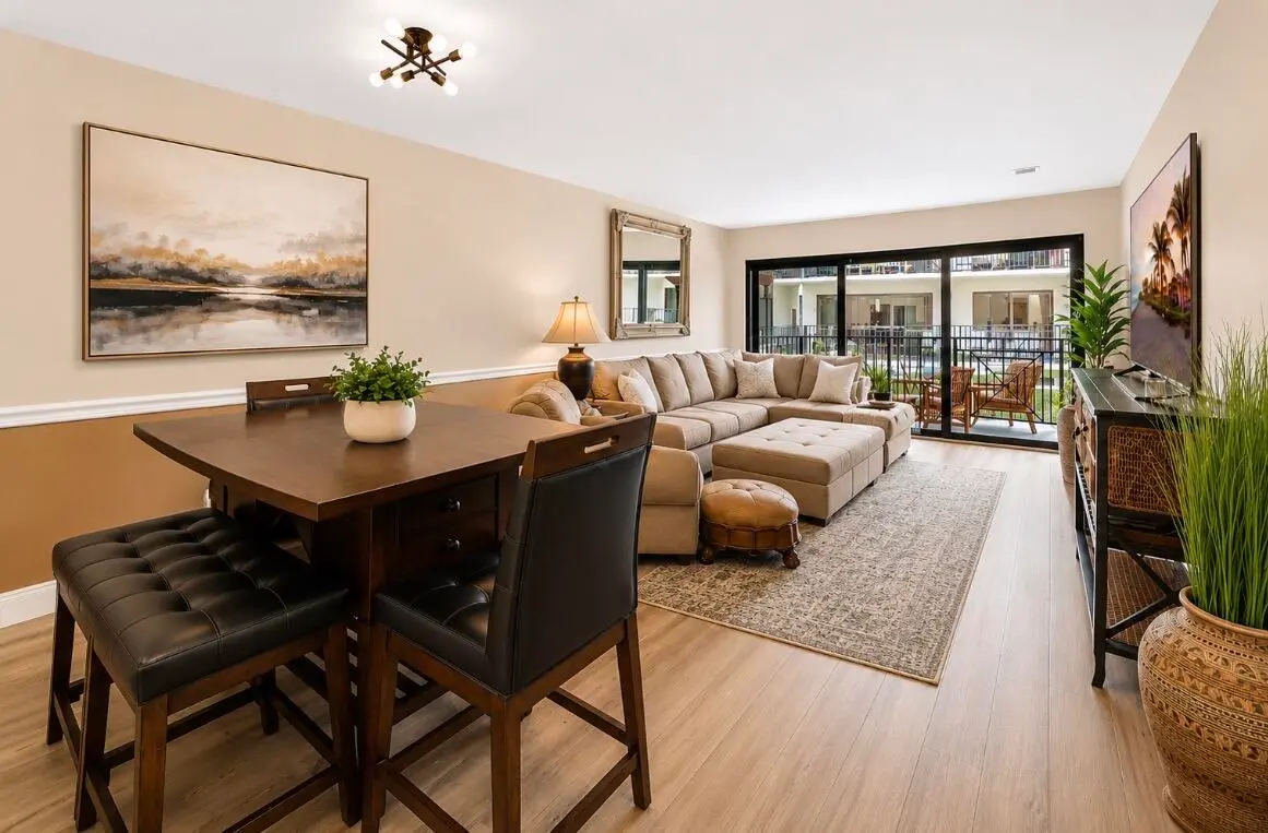 LIVING ROOM -ENHANCE at 2029 N OCEAN Boulevard 403, Fort Lauderdale