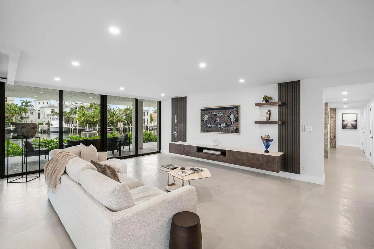 Living Room at 4740 S Ocean Boulevard 105, Highland Beach