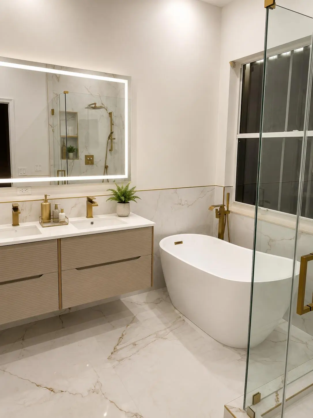 Master bath at 734 Lavender Circle, Weston