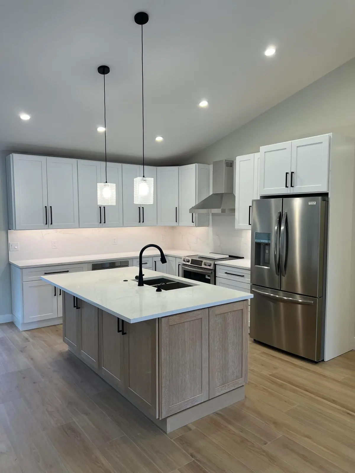 Kitchen Island at 199 SW 15th Court, Boca Raton