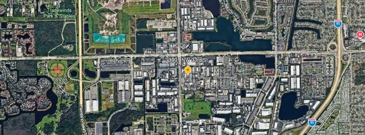 Aerial Above at 1991 NW 33rd Street, Pompano Beach