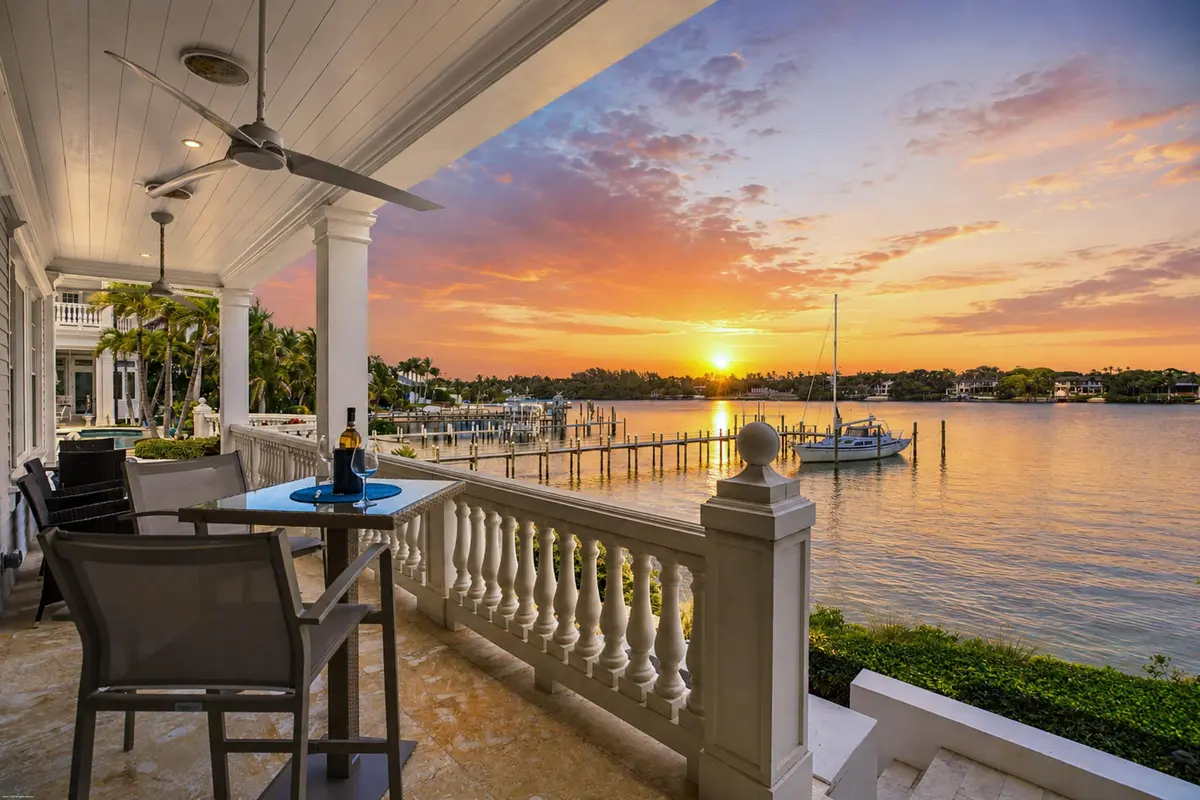 Guest House covered balcony at 17667 SE Federal Highway, Tequesta