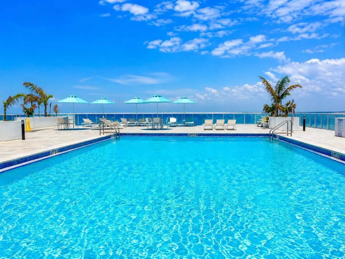 pool at Patrician FINAL at 3450 S Ocean Boulevard 7230, Palm Beach