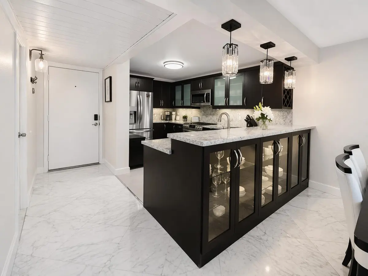 Kitchen Display at 13 ROYAL PALM Way 5050, Boca Raton