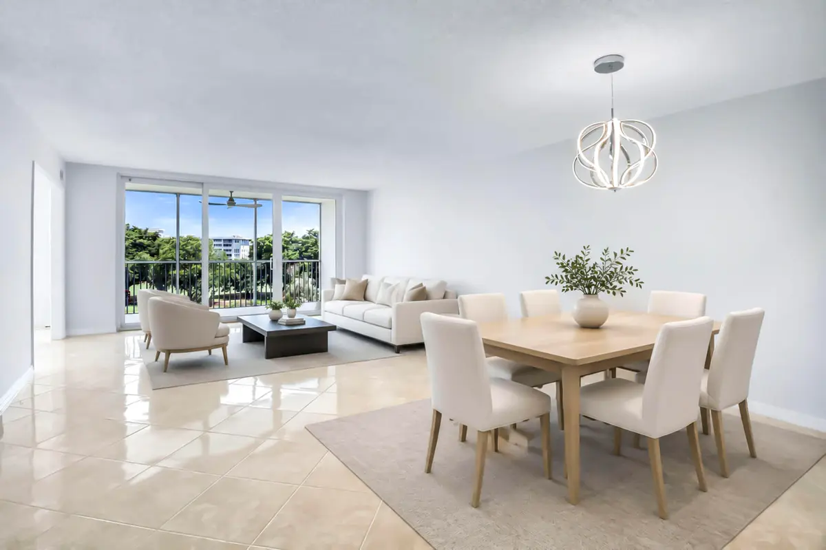 Living / Dining Room at 2651 S PALM AIRE Drive 410, Pompano Beach
