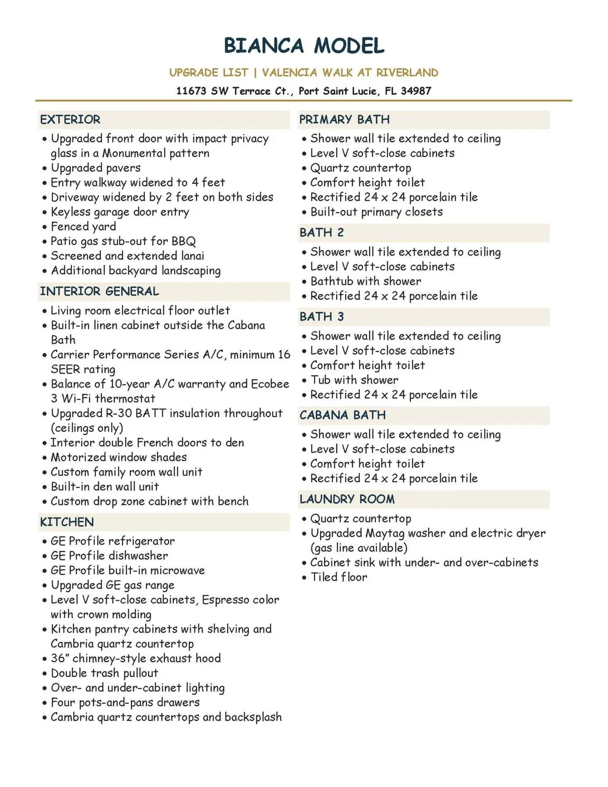 Upgrade Handout for MLS 09.02.2026 JPEG at 11673 SW Terrace Court, Port St. Lucie