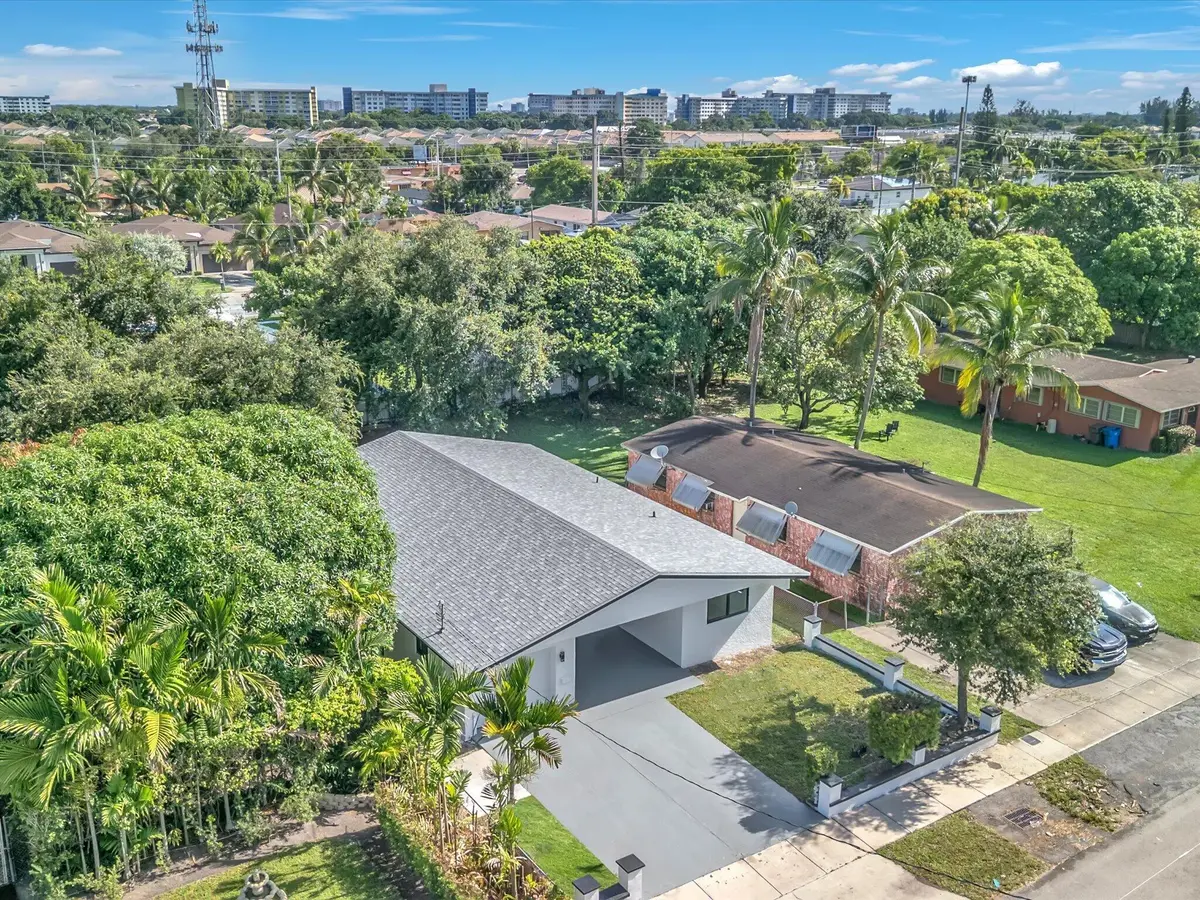 Aerial View Side at 4531 SW 20th Street, West Park