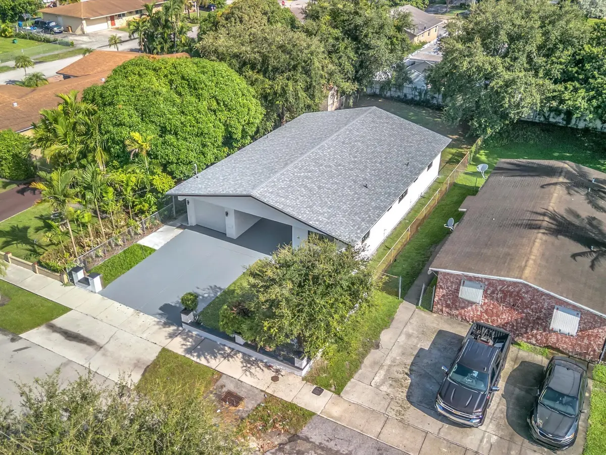 Aerial View Side at 4531 SW 20th Street, West Park