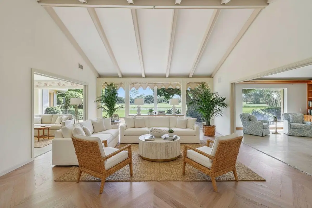 Virtually Staged Living Room at 8 COUNTRY Road, Village of Golf