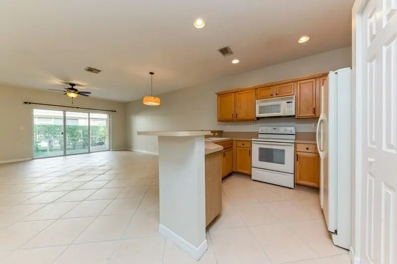 Kitchen and living area at 1522 Westchester Avenue, Wellington