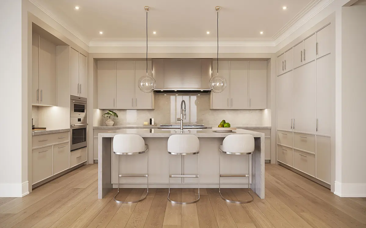 Kitchen Rendering Combination at 1011 Us Highway 1 B405, Juno Beach