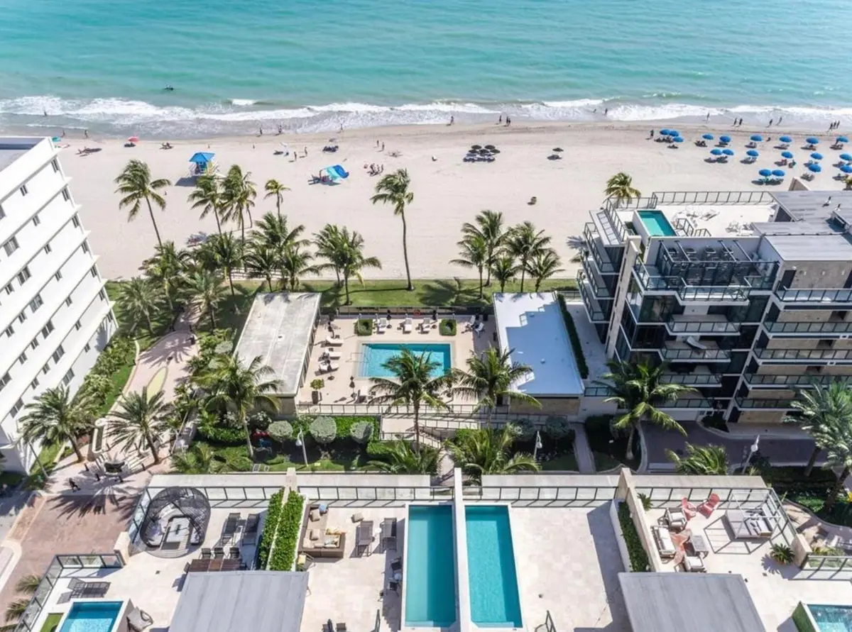 Aerial View at 2101 S SURF Road 2C, Hollywood