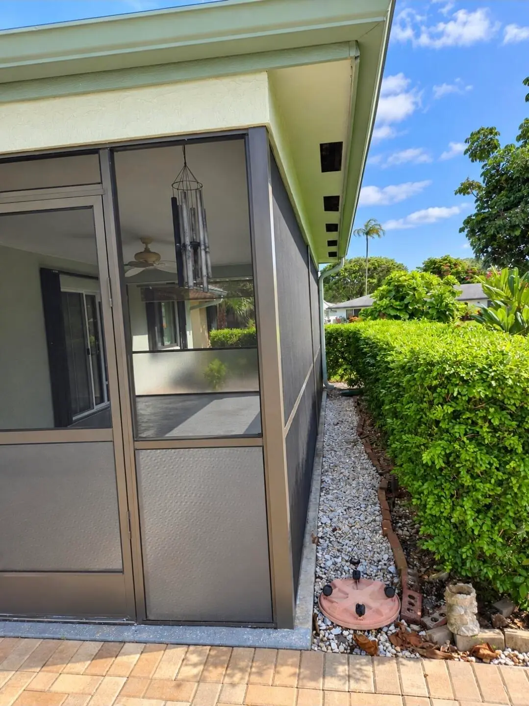 Screened in porch at 898 NW 23rd Lane, Delray Beach