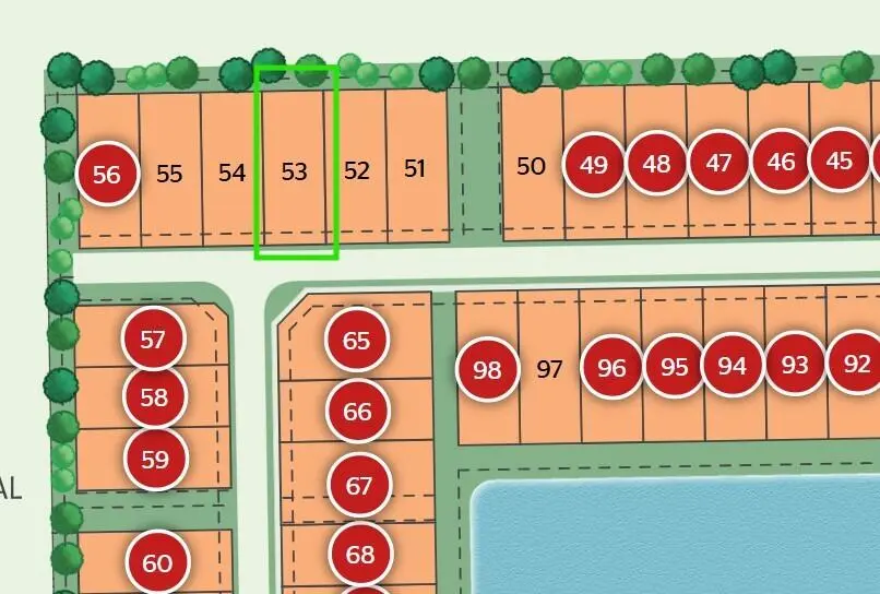 53 map at 9399 Cape Honey Bee Lane Mystique 53, Lake Worth