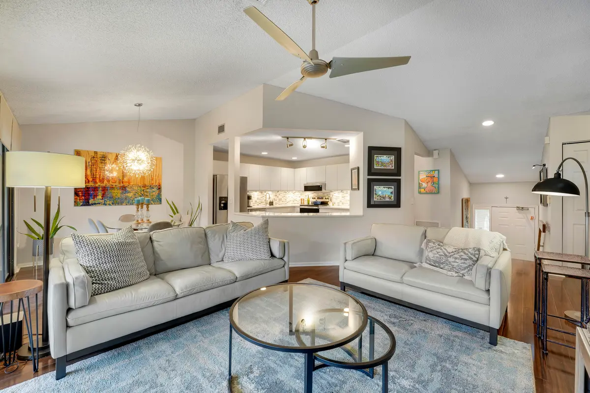 Living Room at 13 LEXINGTON Lane G, Palm Beach Gardens