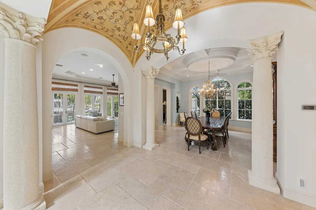 Dining Room Entry at 5332 Boca Marina Circle, Boca Raton