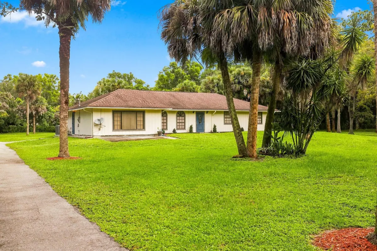 Front Exterior & Acreage at 12871 COMPTON Road, Loxahatchee Groves