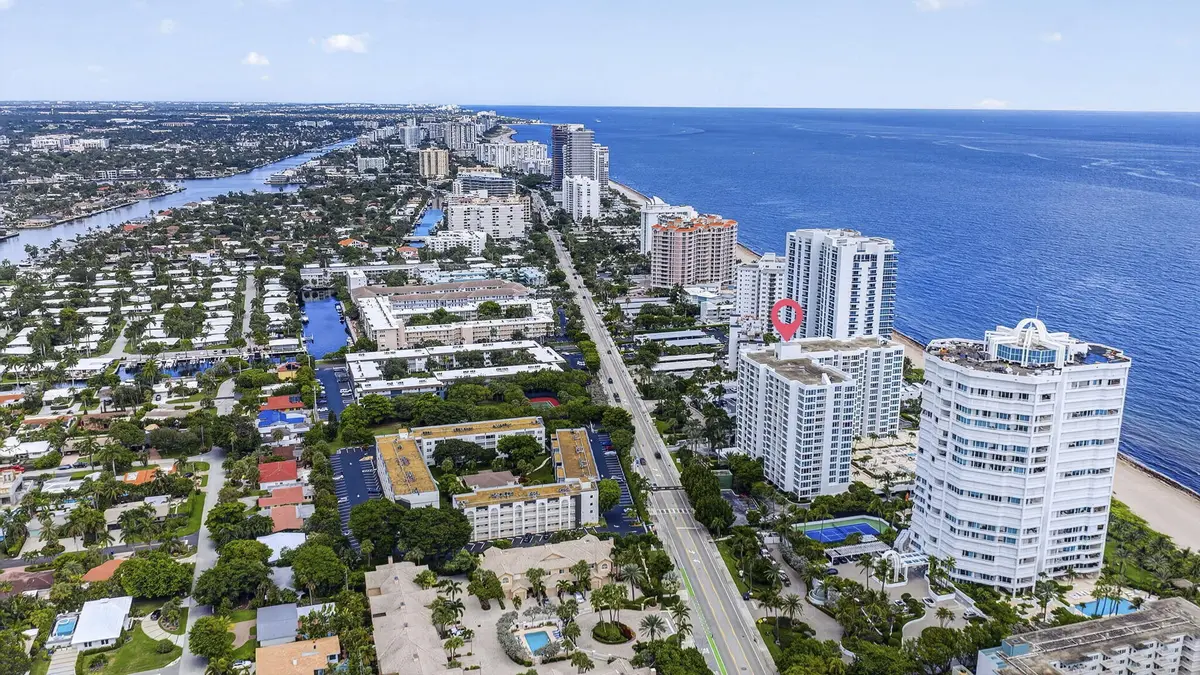 Aerial at 1620 S Ocean Boulevard Ph C, Pompano Beach
