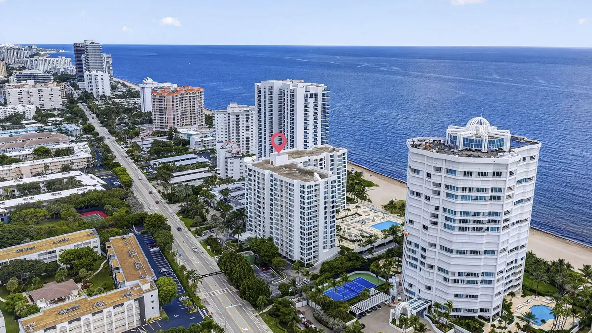 Aerial at 1620 S Ocean Boulevard Ph C, Pompano Beach