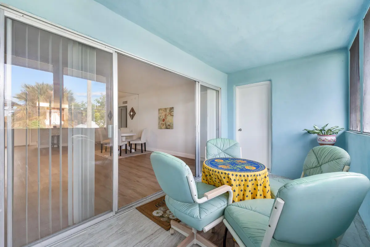 Screened Balcony at 1310 NE 14th Court K 19, Jensen Beach