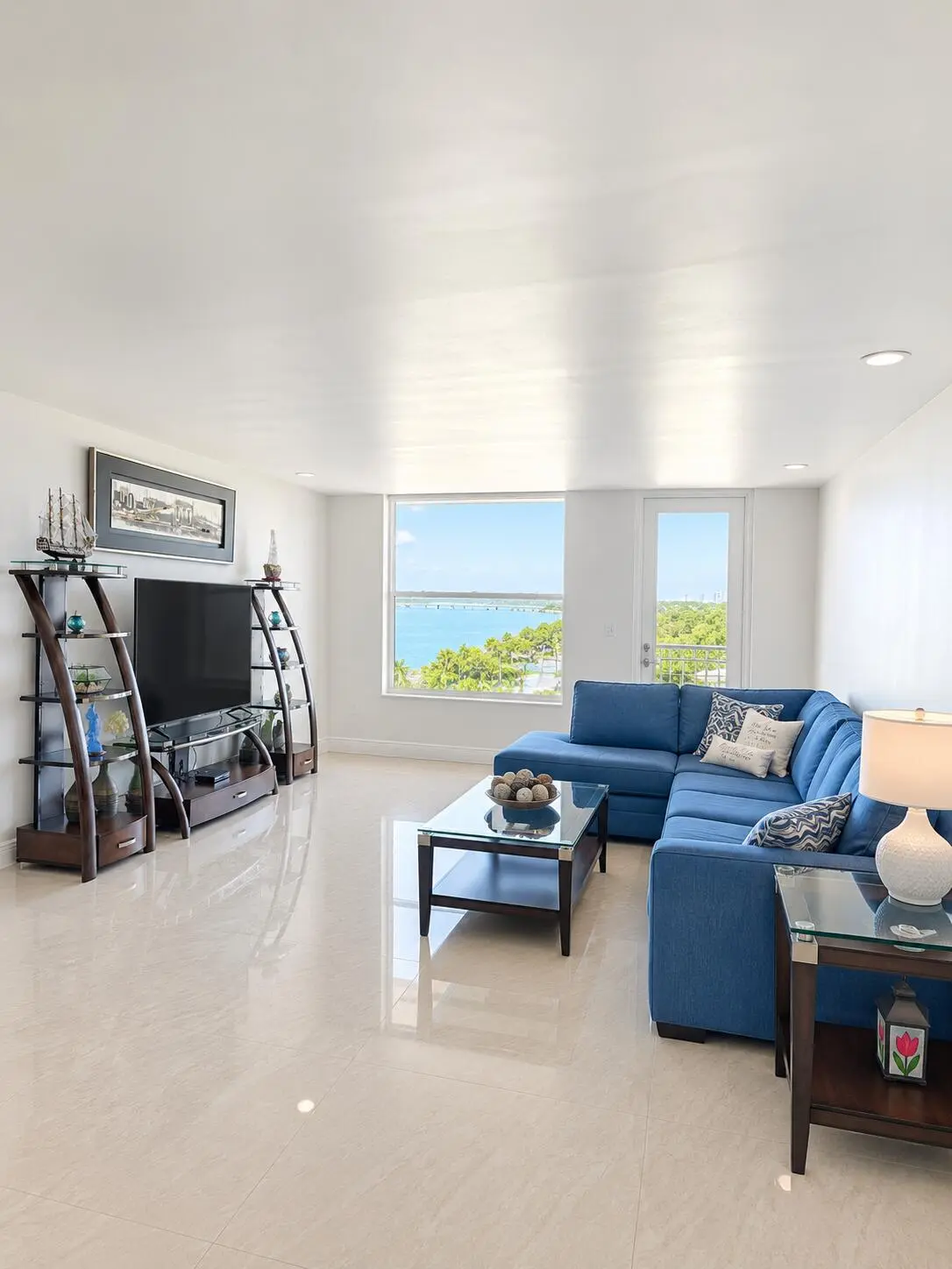 virtually staged 723 LR at 3450 S Ocean Boulevard 7230, Palm Beach