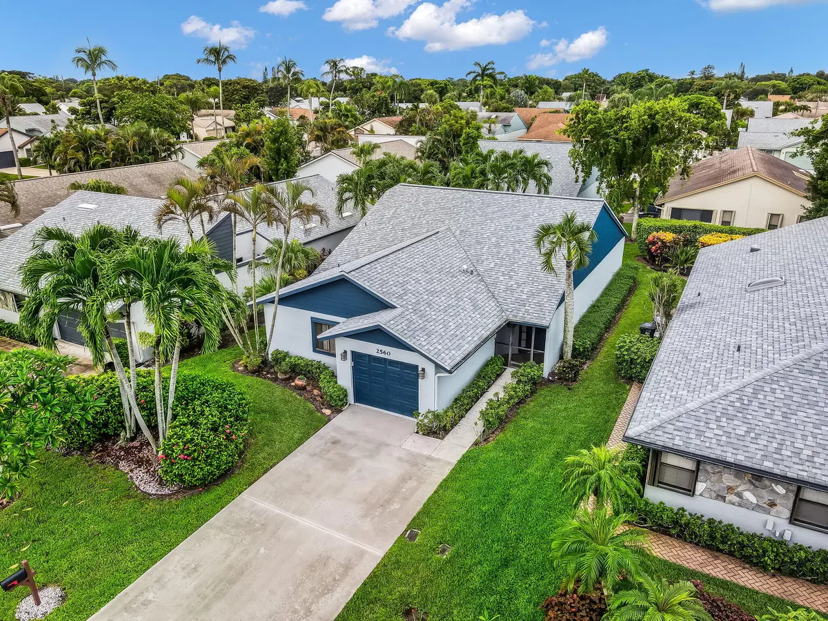 Aerial Front at 2560 NW 13TH Court, Delray Beach