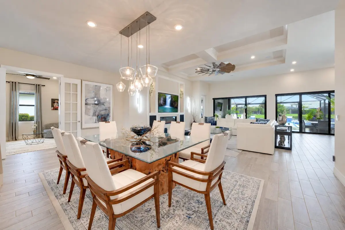 Dining and Living Space at 141 Blanca Isles Lane, Jupiter