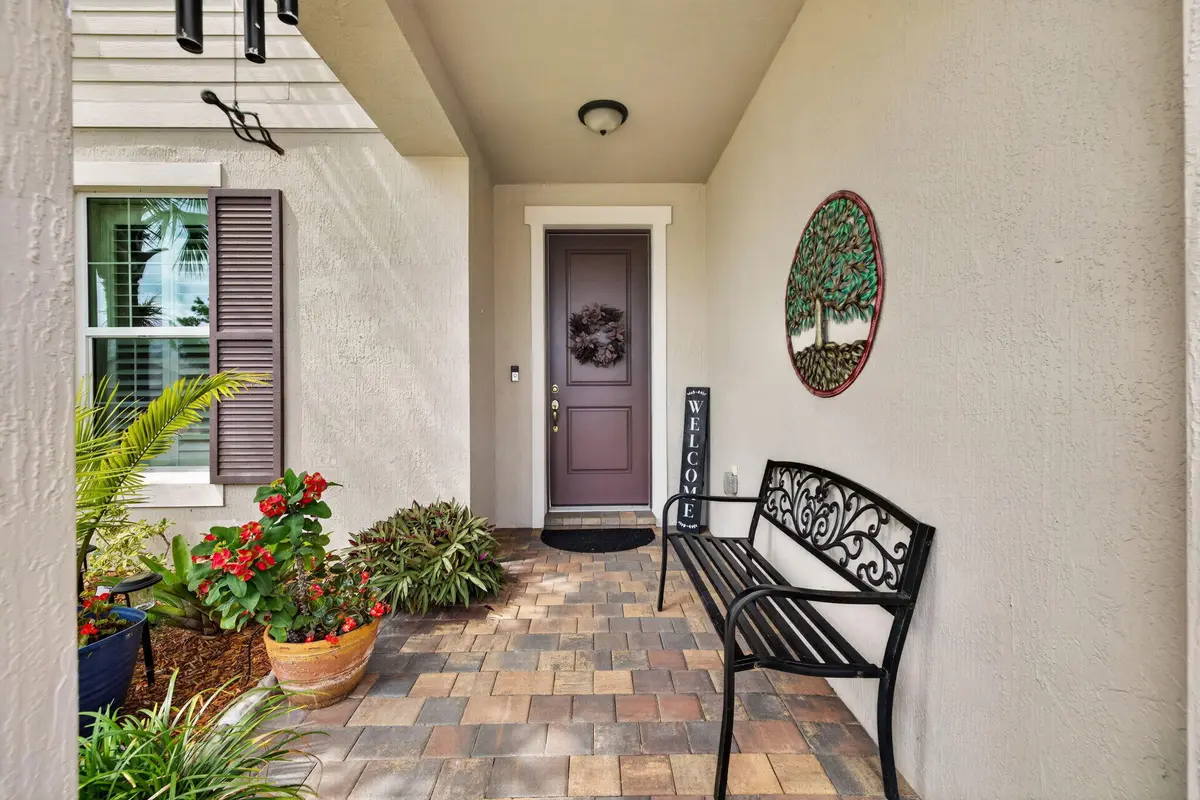 Captiva's Lush Covered Entryway at 10521 SW CAPTIVA Drive, Port St. Lucie
