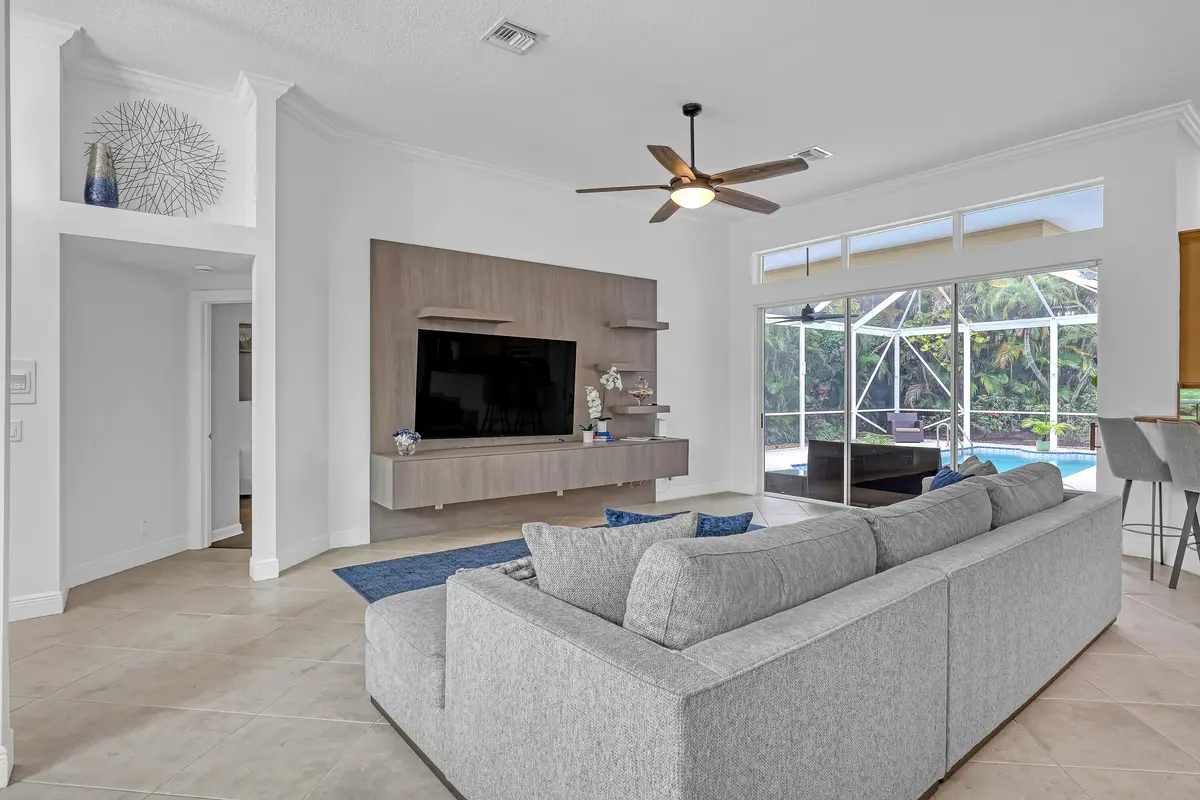 Living Room at 23 Windward Isle, Palm Beach Gardens