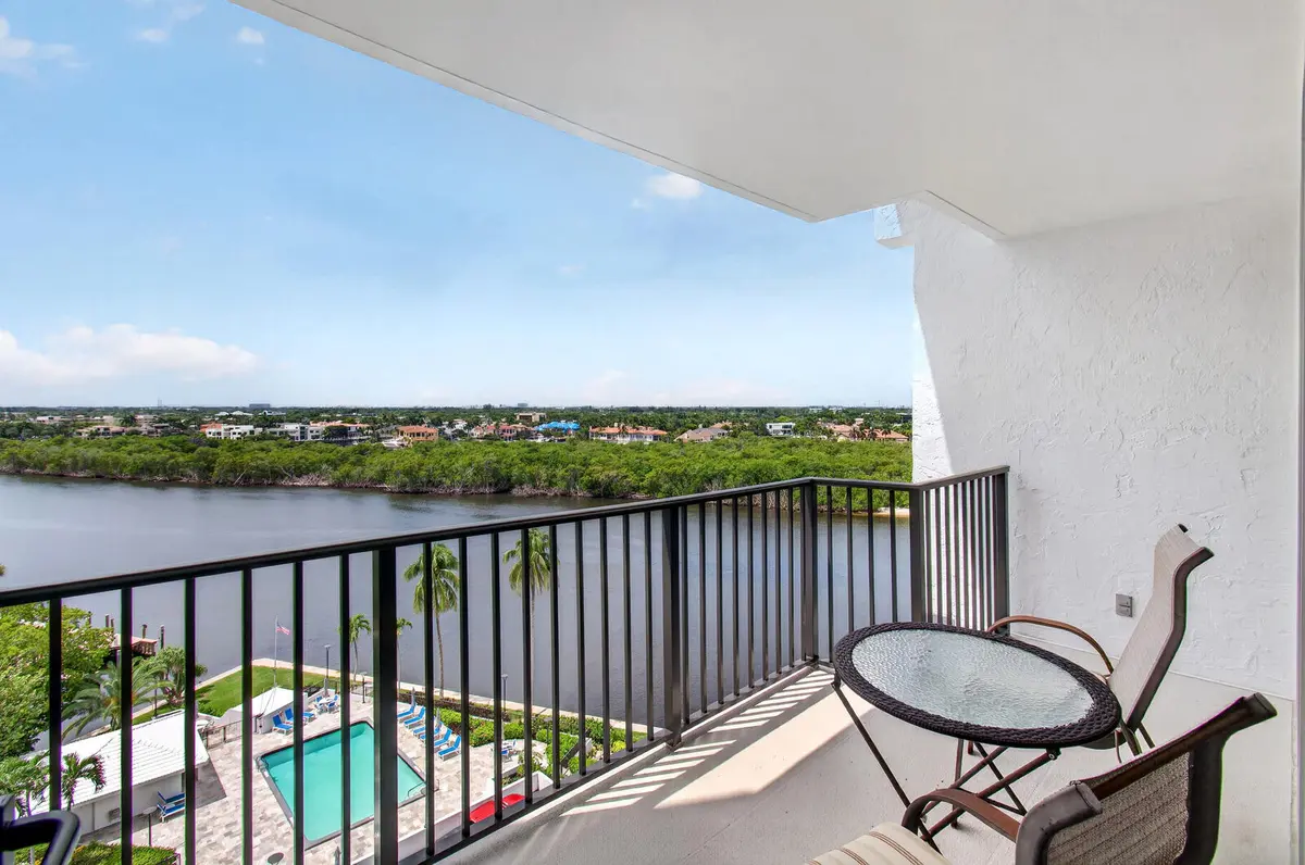 BALCONY OVERLOOKING INTRACOASTAL at 4750 S Ocean Boulevard 907, Highland Beach