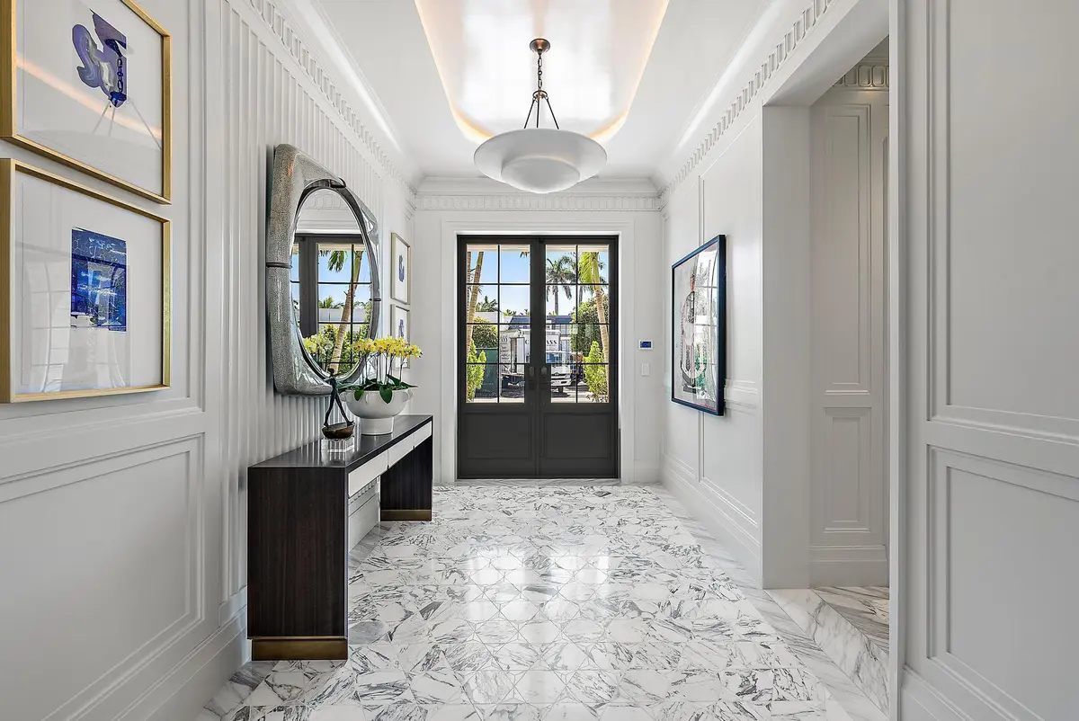 Foyer at 311 Polmer Park Road, Palm Beach