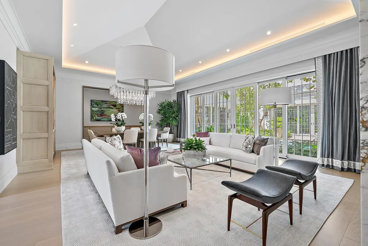 Living Room at 311 Polmer Park Road, Palm Beach