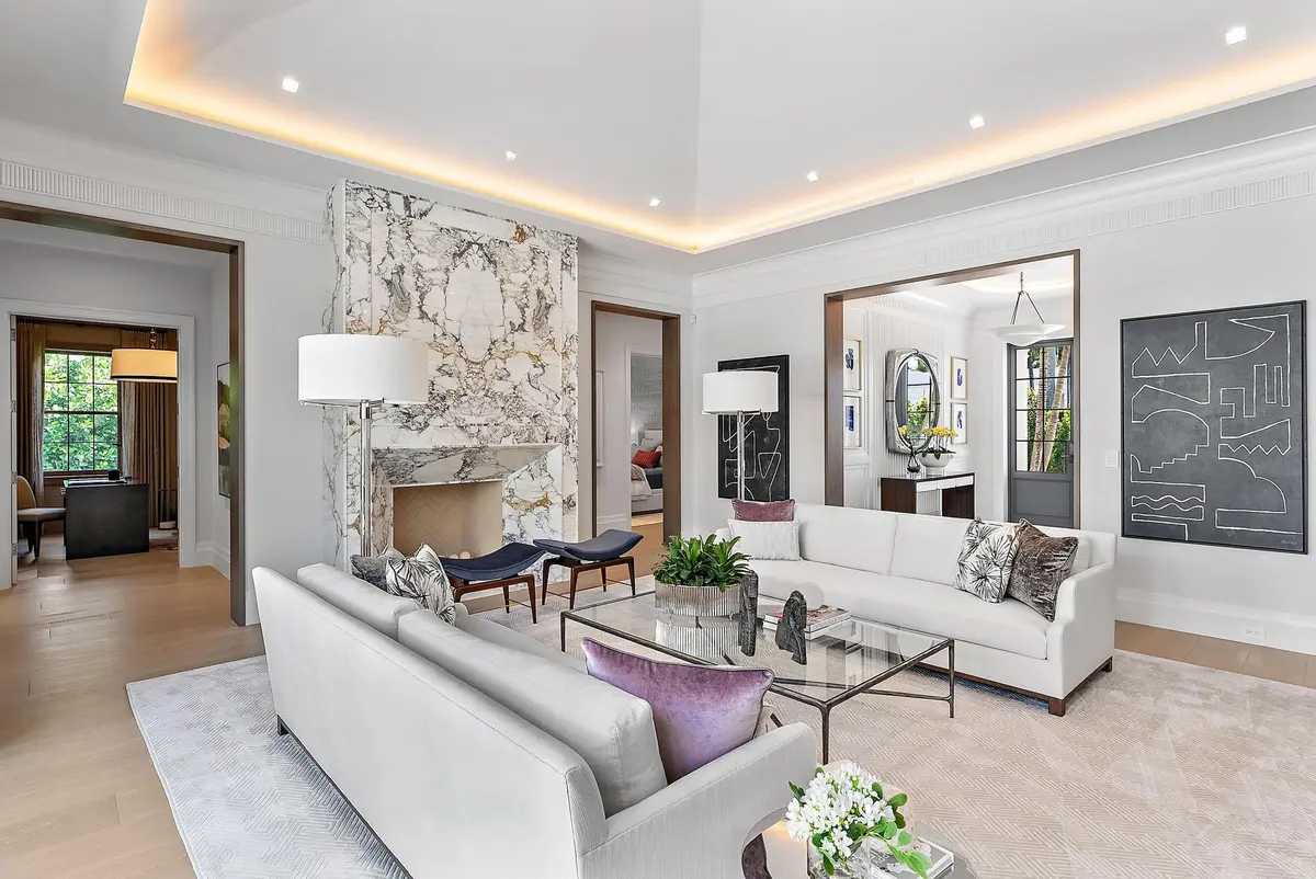 Living Room at 311 Polmer Park Road, Palm Beach