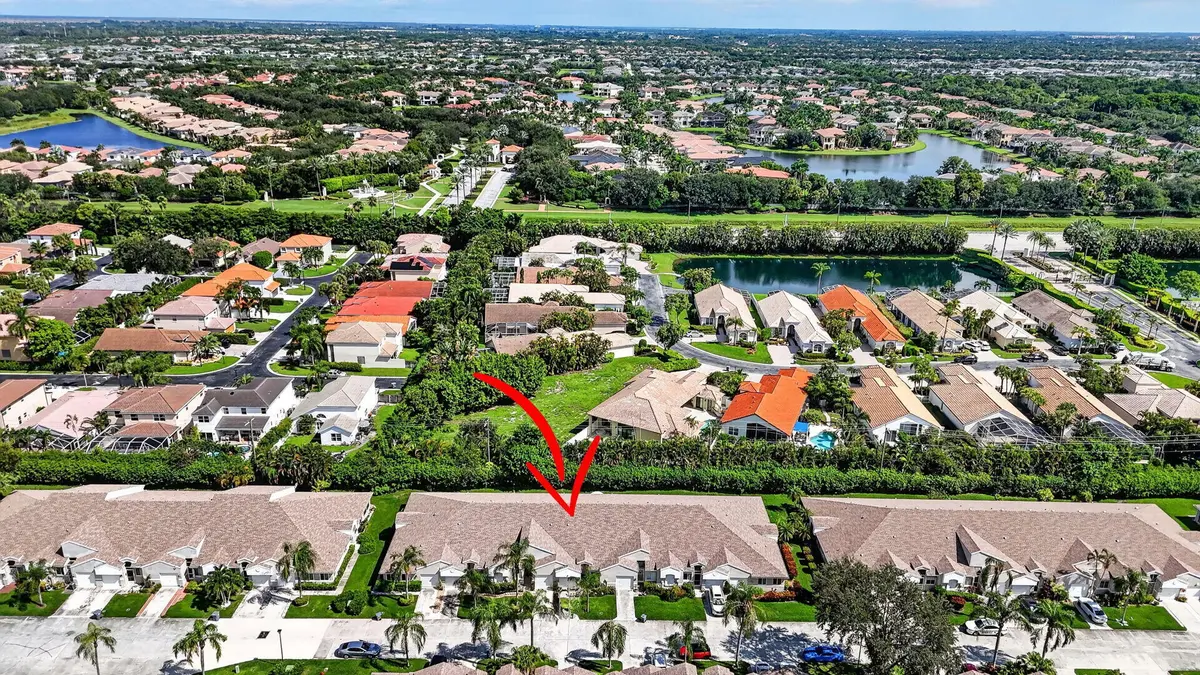 Aerial at 9219 Vineland Court D, Boca Raton
