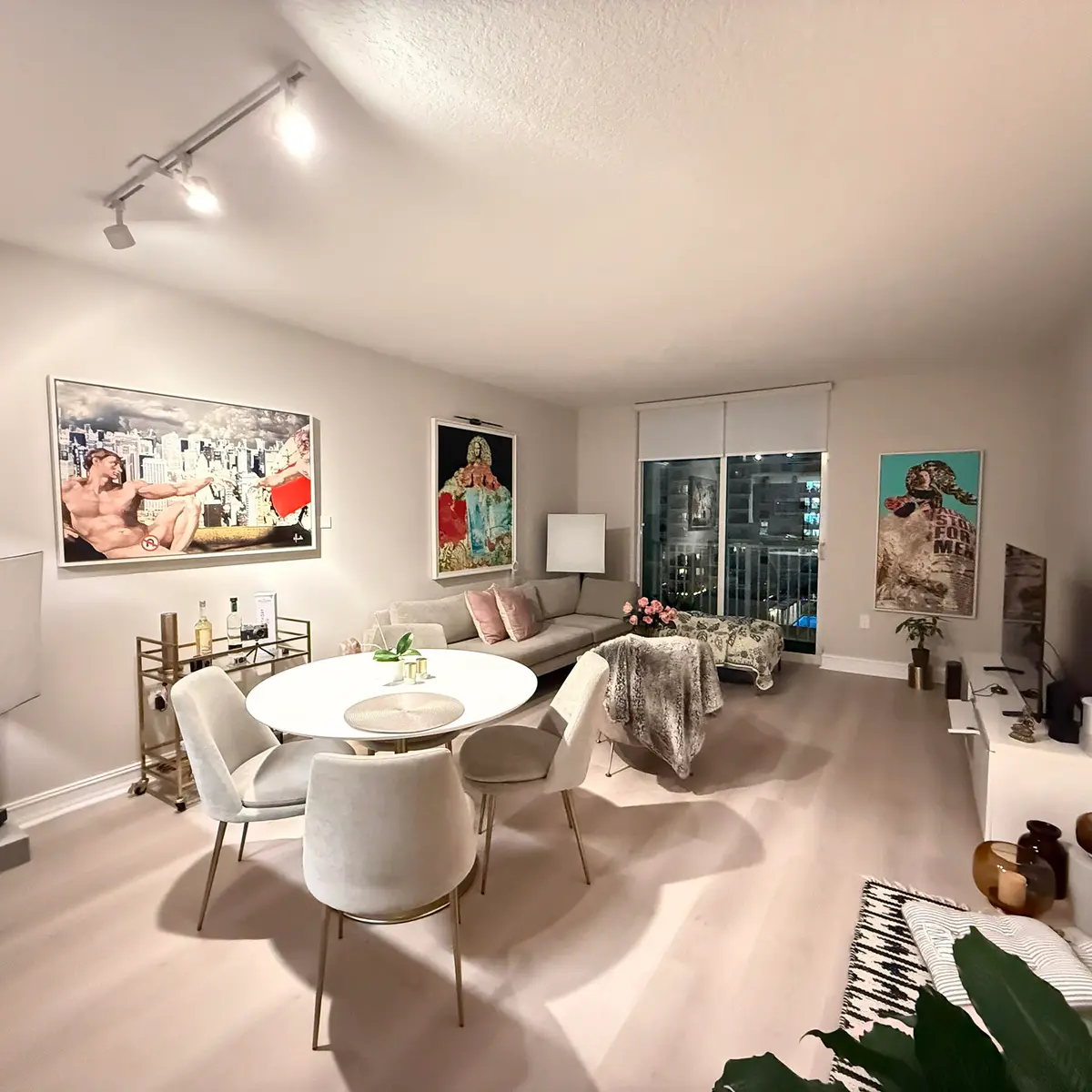 Living room Night2 at 117 NW 42ND Avenue 1207, Miami