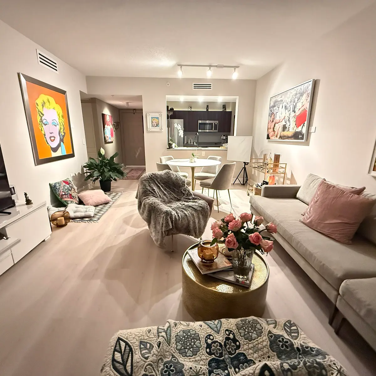 Living room Night3 at 117 NW 42ND Avenue 1207, Miami