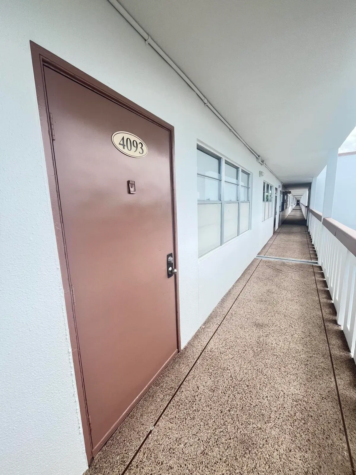 front door catwalk at 4093 Wolverton, Boca Raton