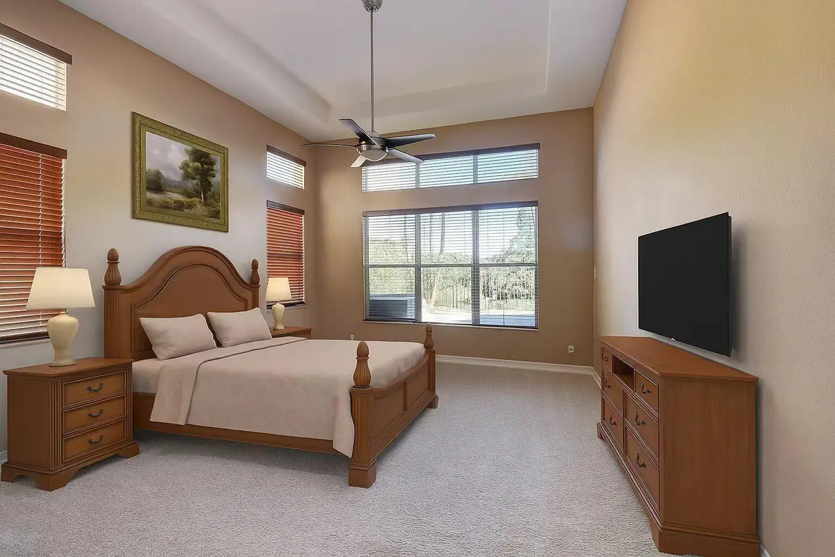 Virtual Master bedroom at 8800 COBBLESTONE POINT Circle, Boynton Beach