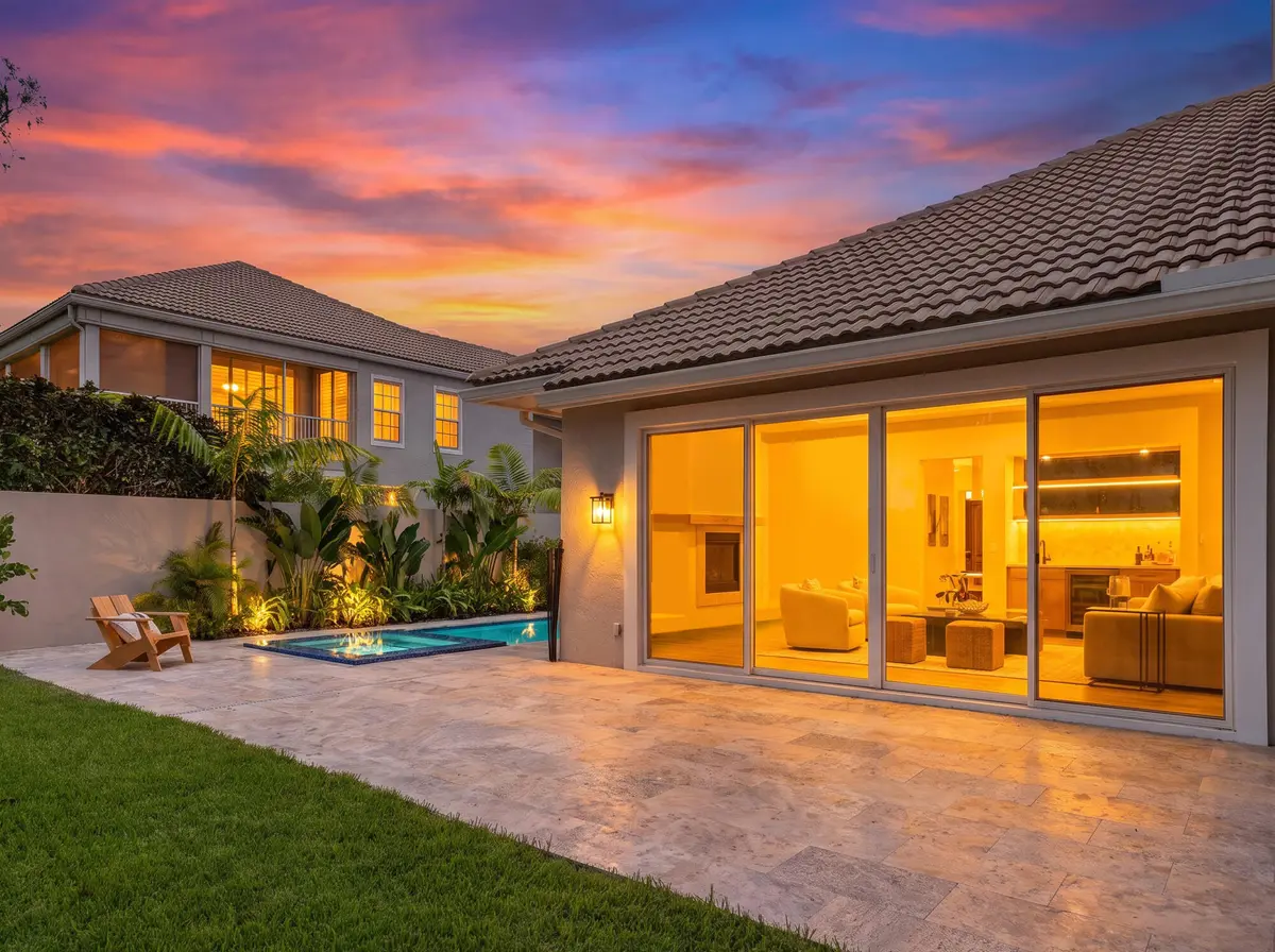 2_sunset back at 11821 Pebblewood Drive, Wellington