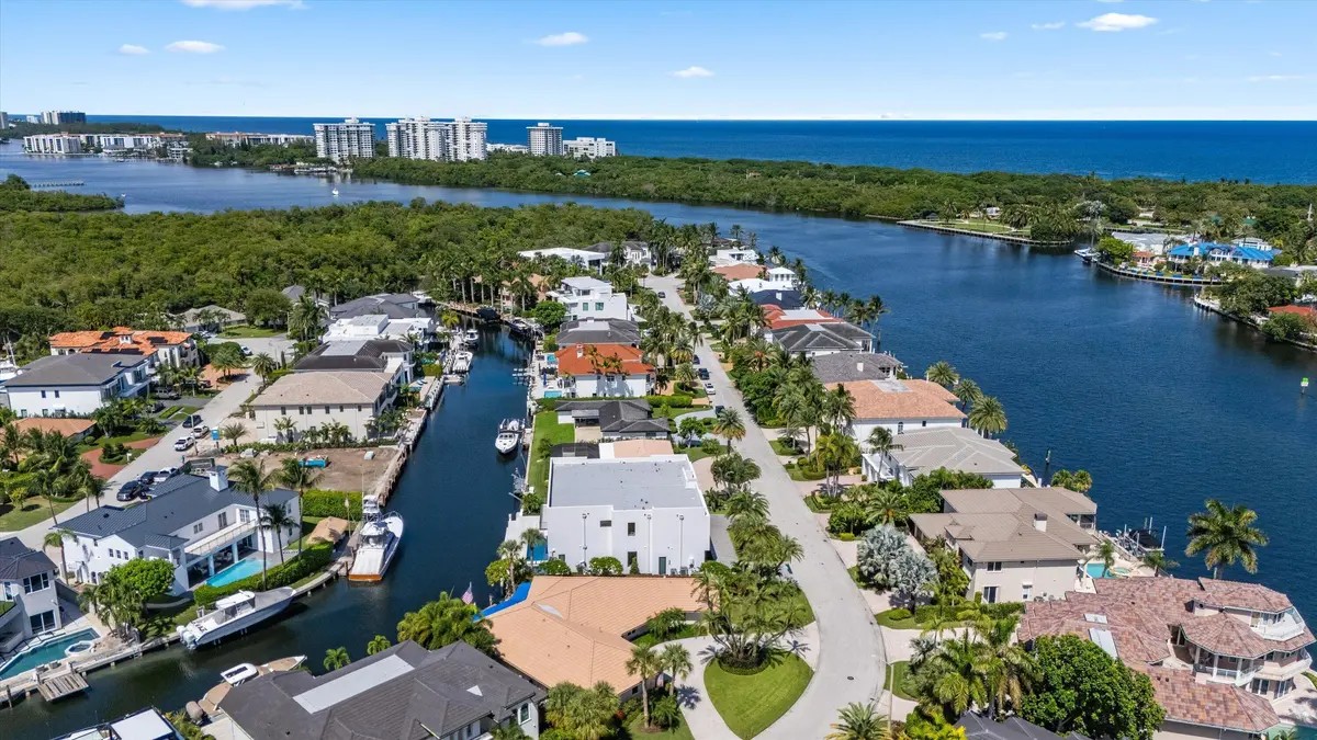 Canal, intracoastal and ocean at 591 Golden Harbour Drive, Boca Raton
