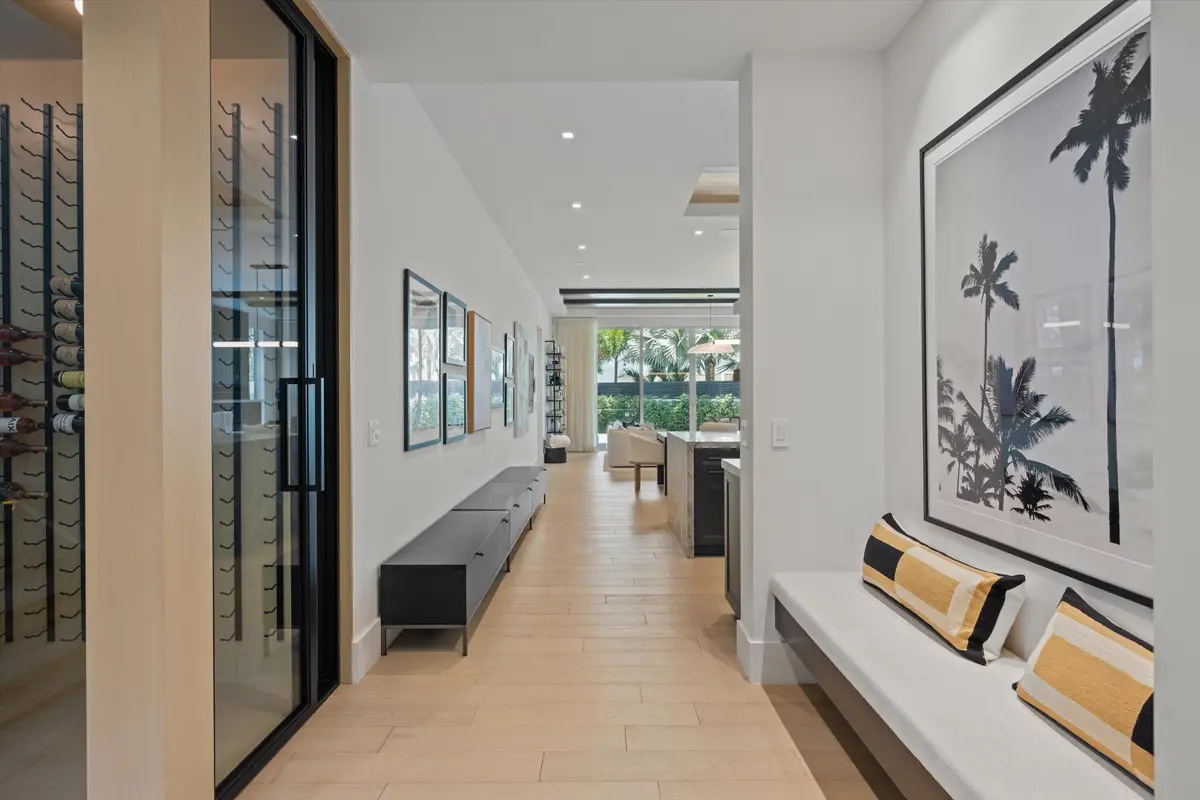 custom built in bench at 745 Park Drive, Boca Raton