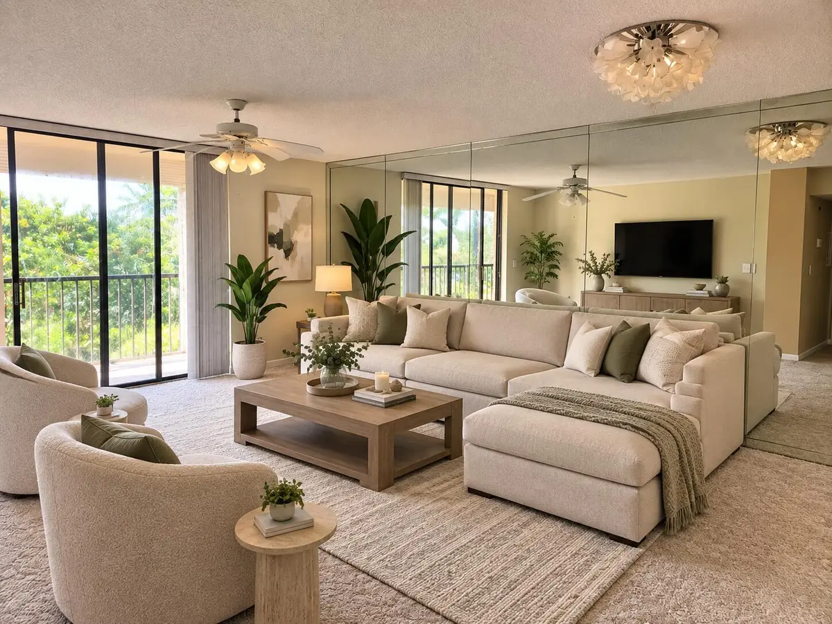 Virtually Staged at 5130 Las Verdes Circle 301, Delray Beach