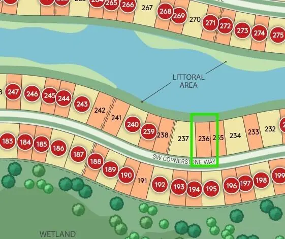 236 map at 4670 SW CORNERSTONE Way 236 Scarlett, Stuart