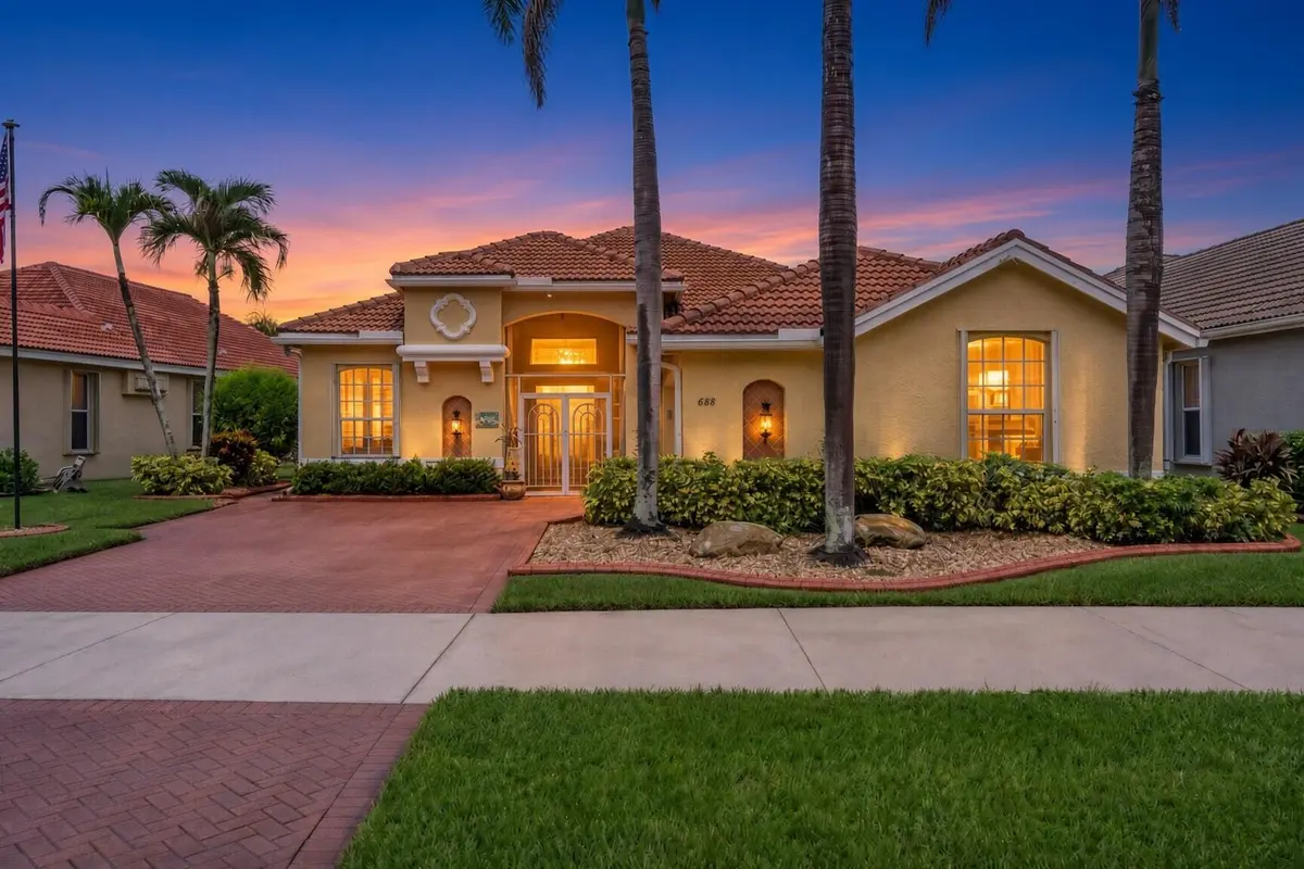 Twilight at 688 SW Lake Charles Circle, Port St. Lucie