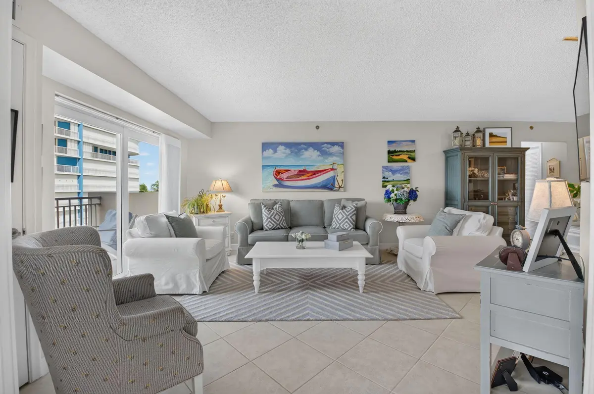 SPACIOUS LIVING AREA at 3215 S OCEAN Boulevard 302, Highland Beach