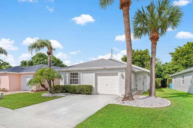 Front of Your Home at 110 SUNSET Boulevard, Boynton Beach