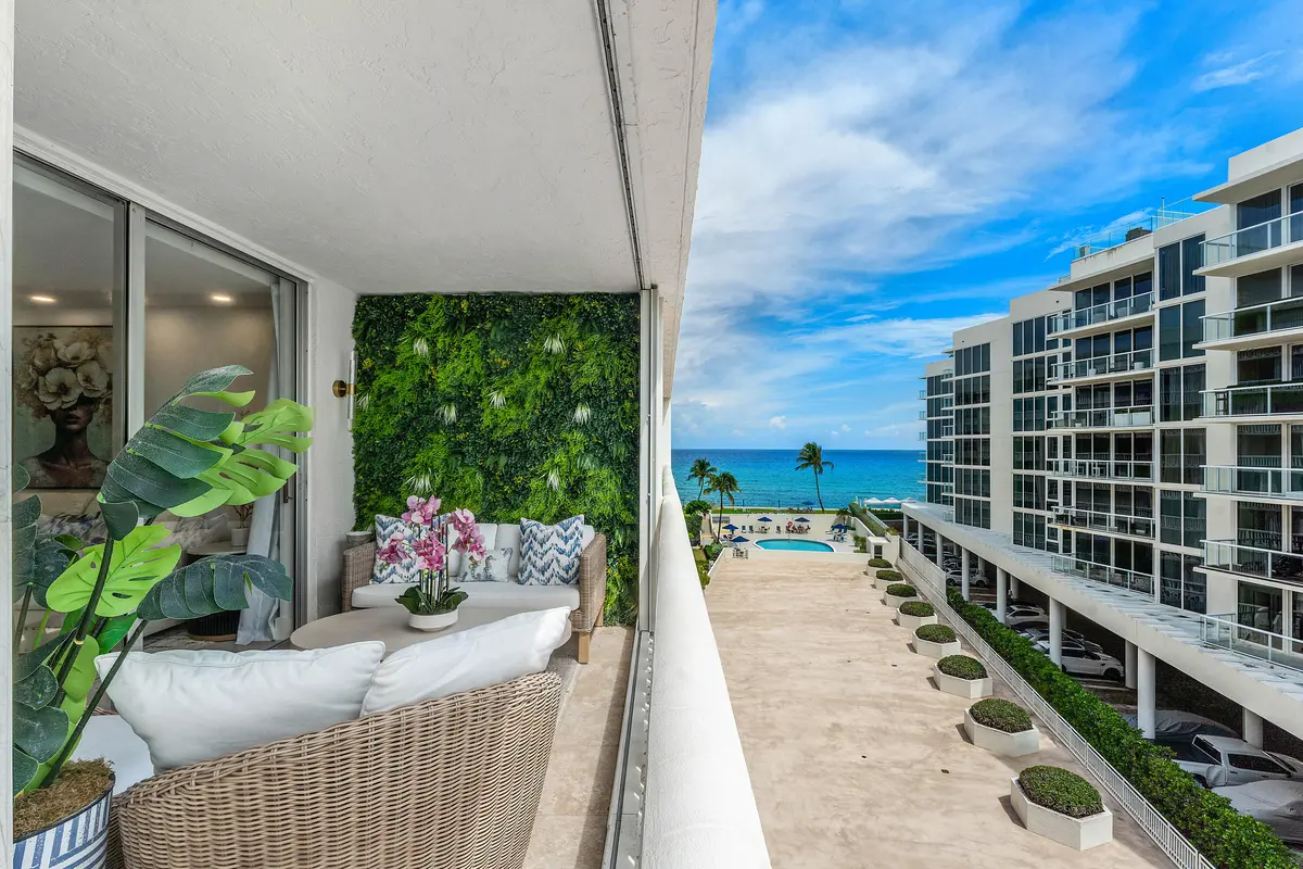 Balcony View at 3570 S OCEAN Boulevard 609, South Palm Beach